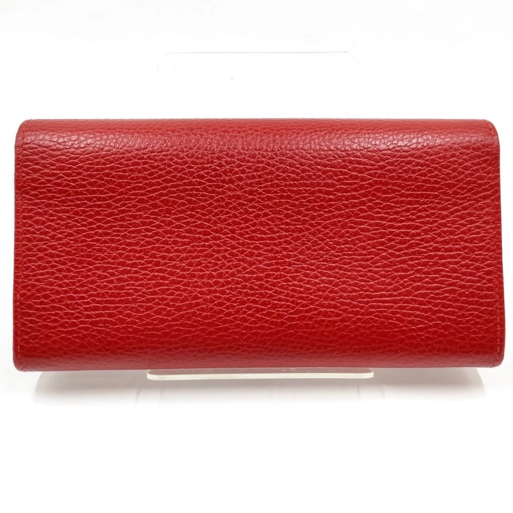 Gucci Red Leather Wallet with Gold Logo - Picture 3 of 10